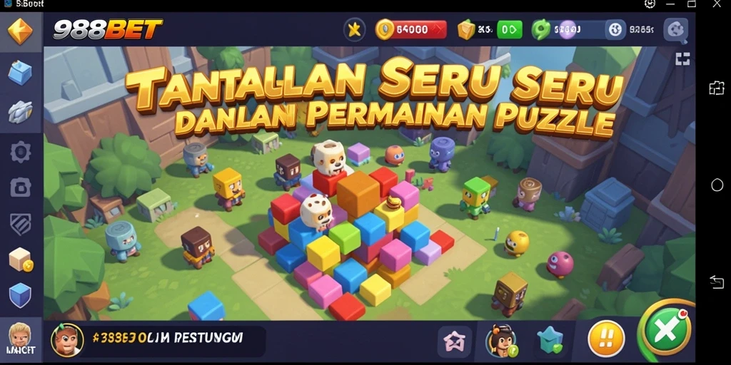 Tampilan gameplay menarik dari game Puzzle 988BET.
