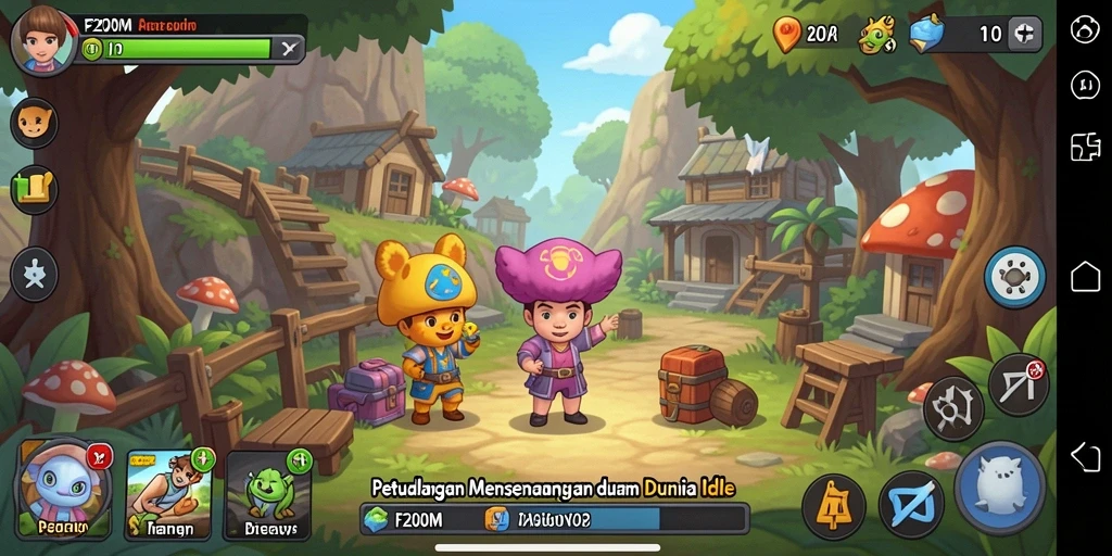 Gameplay santai dan menarik dalam F200M menunggu Anda.
