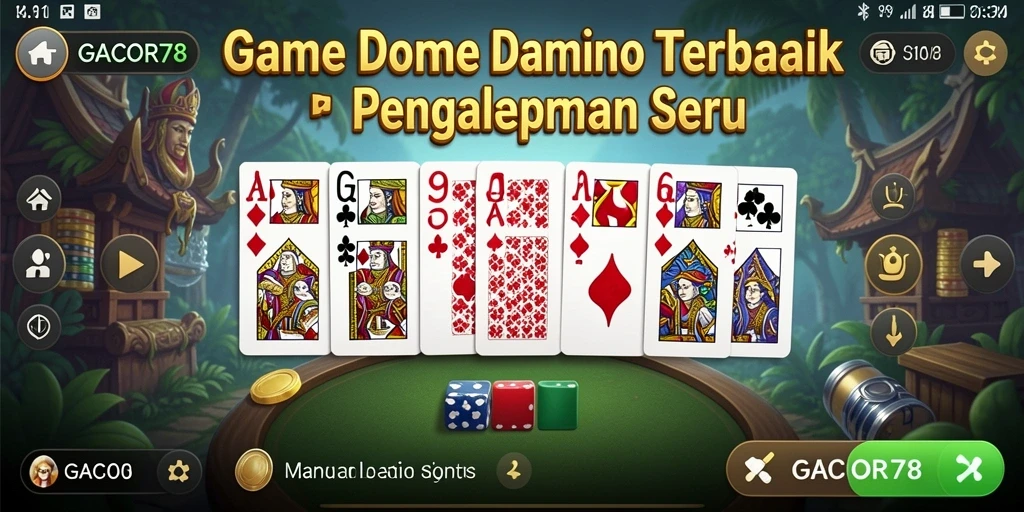 Tangkapan layar menampilkan gameplay seru Domino dalam GACOR78.