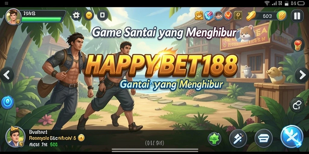Screenshot utama menunjukkan gameplay santai yang mengasyikkan dari HAPPYBET188.