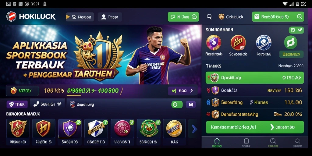 Gameplay HOKILUCK yang menarik dengan fitur Sportsbook.