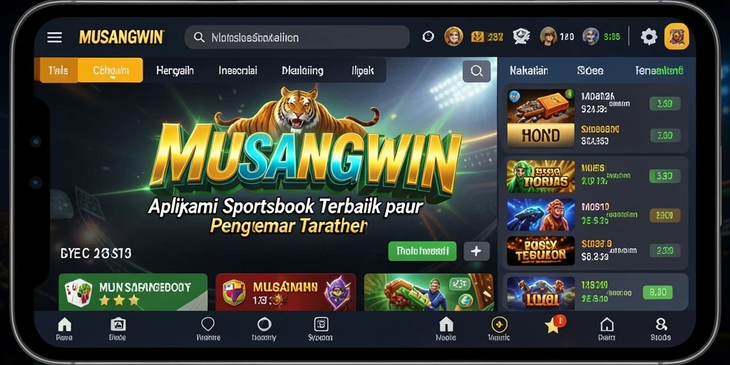 Screenshot gameplay <strong>MUSANGWIN</strong> menampilkan pengalaman taruhan yang seru dan interaktif.