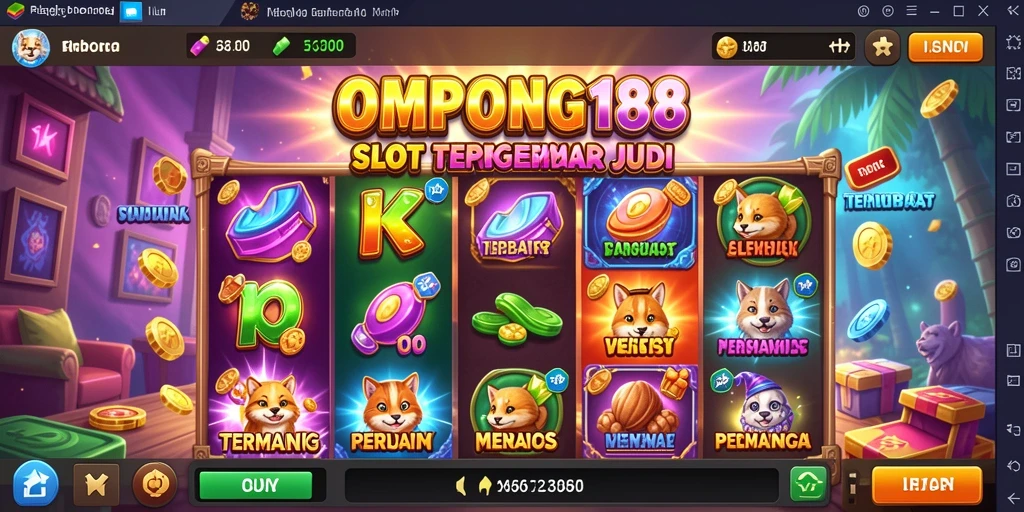 Tampilan permainan Slot OMPONG188 yang menarik dan menghibur.