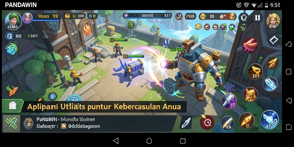 Screenshot utama PANDAWIN menampilkan antarmuka optimasi yang intuitif.