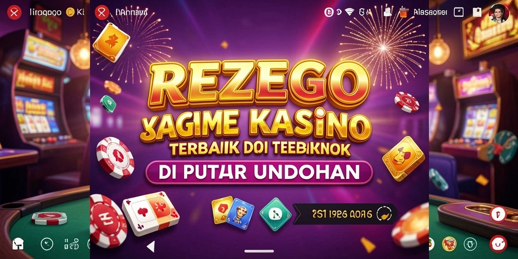 Screenshot utama menampilkan pengalaman bermain Kasino yang menarik di REZEGO.