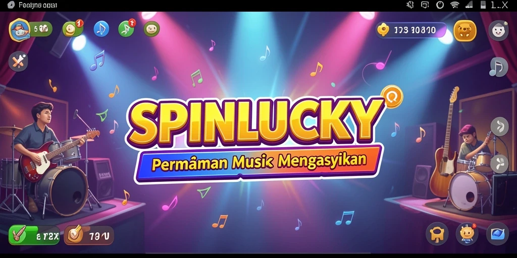 Tampilan gameplay SPINLUCKY yang menarik dan penuh warna.