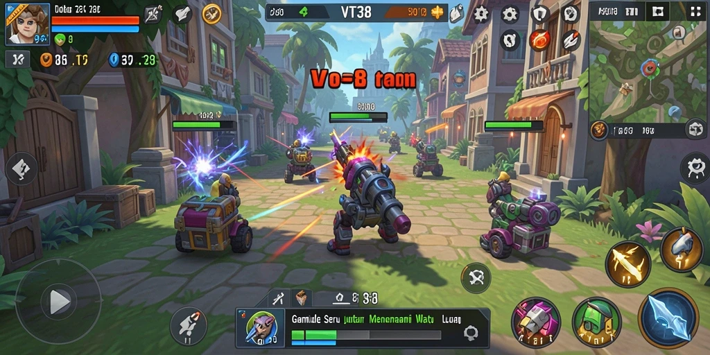 Tampilan gameplay VT38 yang menarik dan interaktif.