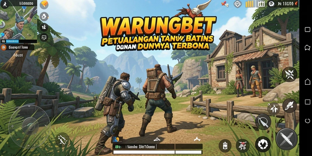 Tampilan gameplay Open World yang menakjubkan di WARUNGBET.