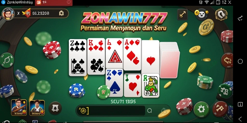 Tampilan menarik dari gameplay ZONAWIN777 yang penuh warna.