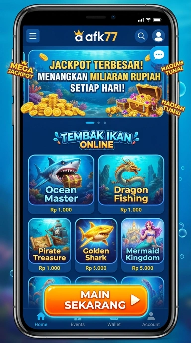 Tampilan antarmuka afk77 yang intuitif dan mudah digunakan.
